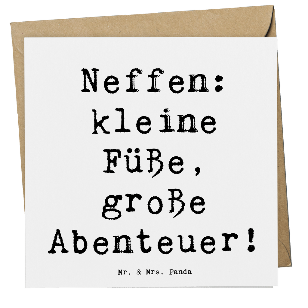 Deluxe Karte Spruch Neffe Abenteuer Karte, Grußkarte, Klappkarte, Einladungskarte, Glückwunschkarte, Hochzeitskarte, Geburtstagskarte, Hochwertige Grußkarte, Hochwertige Klappkarte, Familie, Vatertag, Muttertag, Bruder, Schwester, Mama, Papa, Oma, Opa