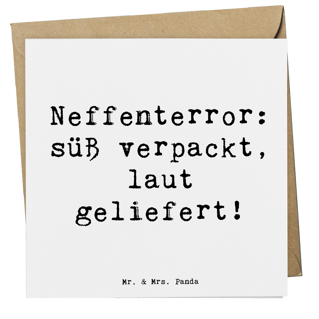 Deluxe Karte Spruch Neffe Chaos Karte, Grußkarte, Klappkarte, Einladungskarte, Glückwunschkarte, Hochzeitskarte, Geburtstagskarte, Hochwertige Grußkarte, Hochwertige Klappkarte, Familie, Vatertag, Muttertag, Bruder, Schwester, Mama, Papa, Oma, Opa