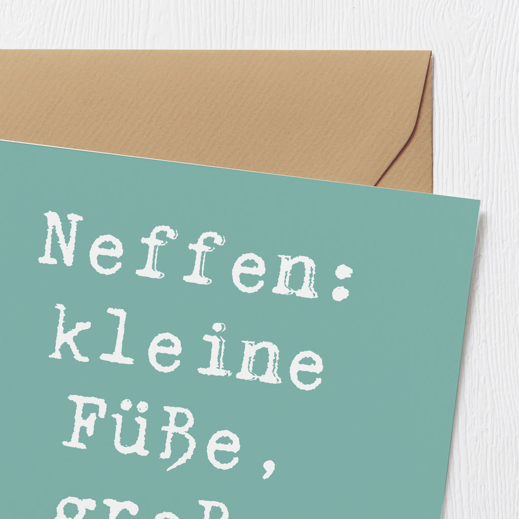 Deluxe Karte Spruch Neffe Abenteuer Karte, Grußkarte, Klappkarte, Einladungskarte, Glückwunschkarte, Hochzeitskarte, Geburtstagskarte, Hochwertige Grußkarte, Hochwertige Klappkarte, Familie, Vatertag, Muttertag, Bruder, Schwester, Mama, Papa, Oma, Opa