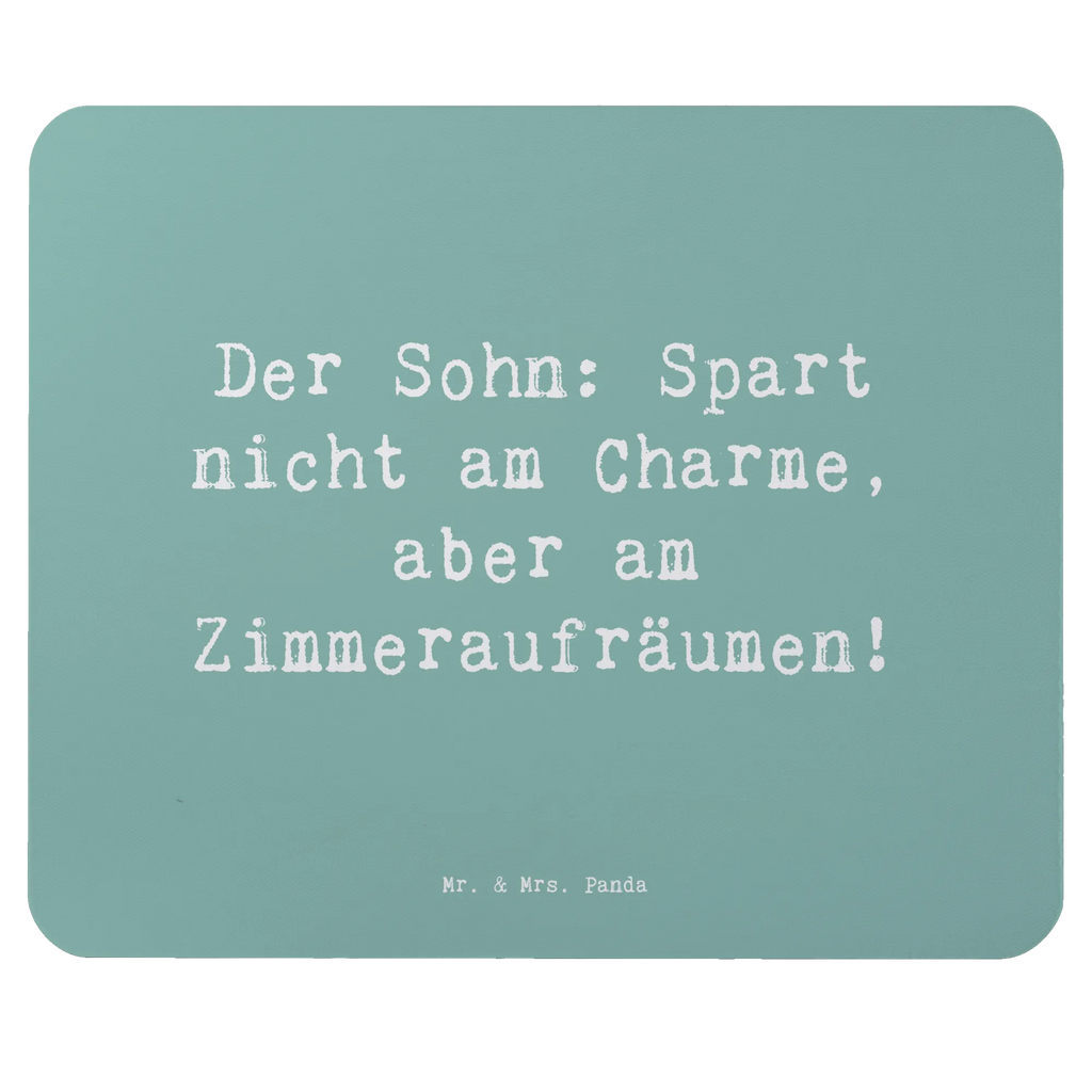 Mauspad Spruch Sohn Charme Mousepad, Computer zubehör, Büroausstattung, PC Zubehör, Arbeitszimmer, Mauspad, Einzigartiges Mauspad, Designer Mauspad, Mausunterlage, Mauspad Büro, Familie, Vatertag, Muttertag, Bruder, Schwester, Mama, Papa, Oma, Opa