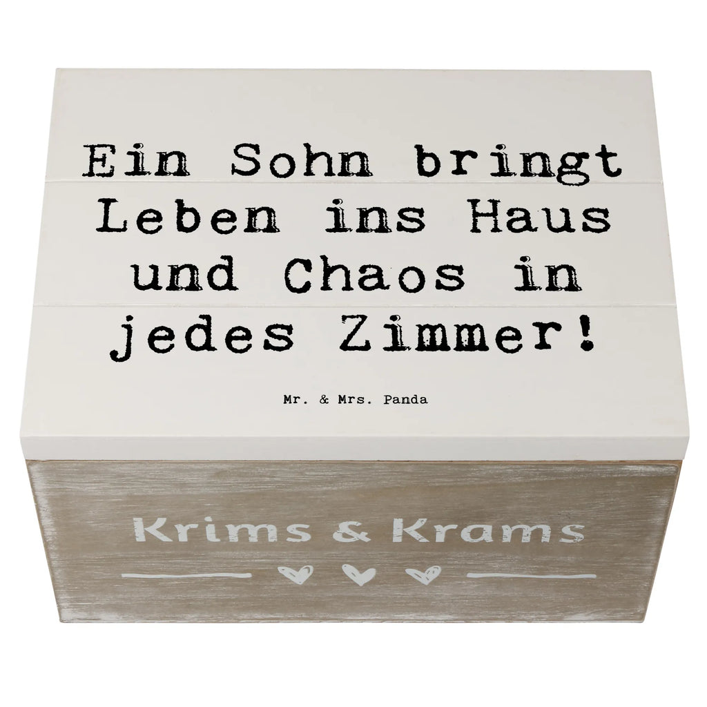 Holzkiste Spruch Lebhafter Sohn Holzkiste, Kiste, Schatzkiste, Truhe, Schatulle, XXL, Erinnerungsbox, Erinnerungskiste, Dekokiste, Aufbewahrungsbox, Geschenkbox, Geschenkdose, Familie, Vatertag, Muttertag, Bruder, Schwester, Mama, Papa, Oma, Opa