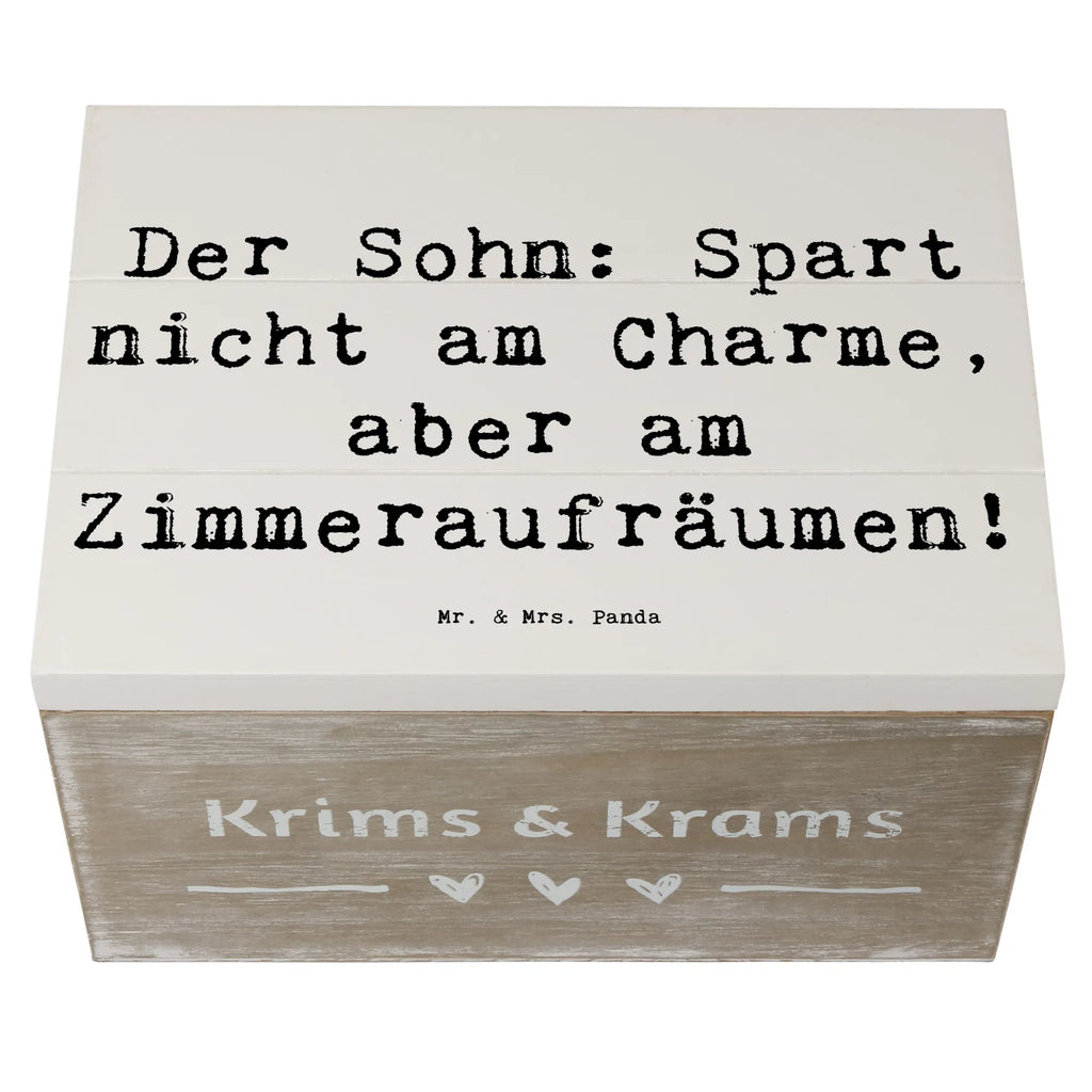 Holzkiste Spruch Sohn Charme Holzkiste, Kiste, Schatzkiste, Truhe, Schatulle, XXL, Erinnerungsbox, Erinnerungskiste, Dekokiste, Aufbewahrungsbox, Geschenkbox, Geschenkdose, Familie, Vatertag, Muttertag, Bruder, Schwester, Mama, Papa, Oma, Opa