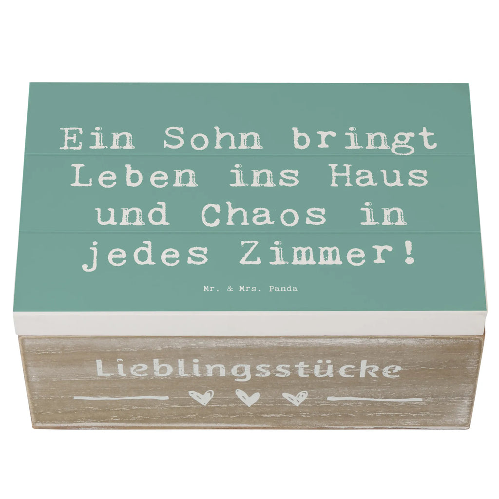 Holzkiste Spruch Lebhafter Sohn Holzkiste, Kiste, Schatzkiste, Truhe, Schatulle, XXL, Erinnerungsbox, Erinnerungskiste, Dekokiste, Aufbewahrungsbox, Geschenkbox, Geschenkdose, Familie, Vatertag, Muttertag, Bruder, Schwester, Mama, Papa, Oma, Opa