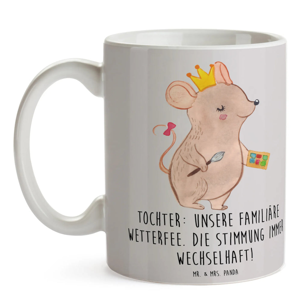 Tasse Tochter Wetterfee Tasse, Kaffeetasse, Teetasse, Becher, Kaffeebecher, Teebecher, Keramiktasse, Porzellantasse, Büro Tasse, Geschenk Tasse, Tasse Sprüche, Tasse Motive, Kaffeetassen, Tasse bedrucken, Designer Tasse, Cappuccino Tassen, Schöne Teetassen, Familie, Vatertag, Muttertag, Bruder, Schwester, Mama, Papa, Oma, Opa