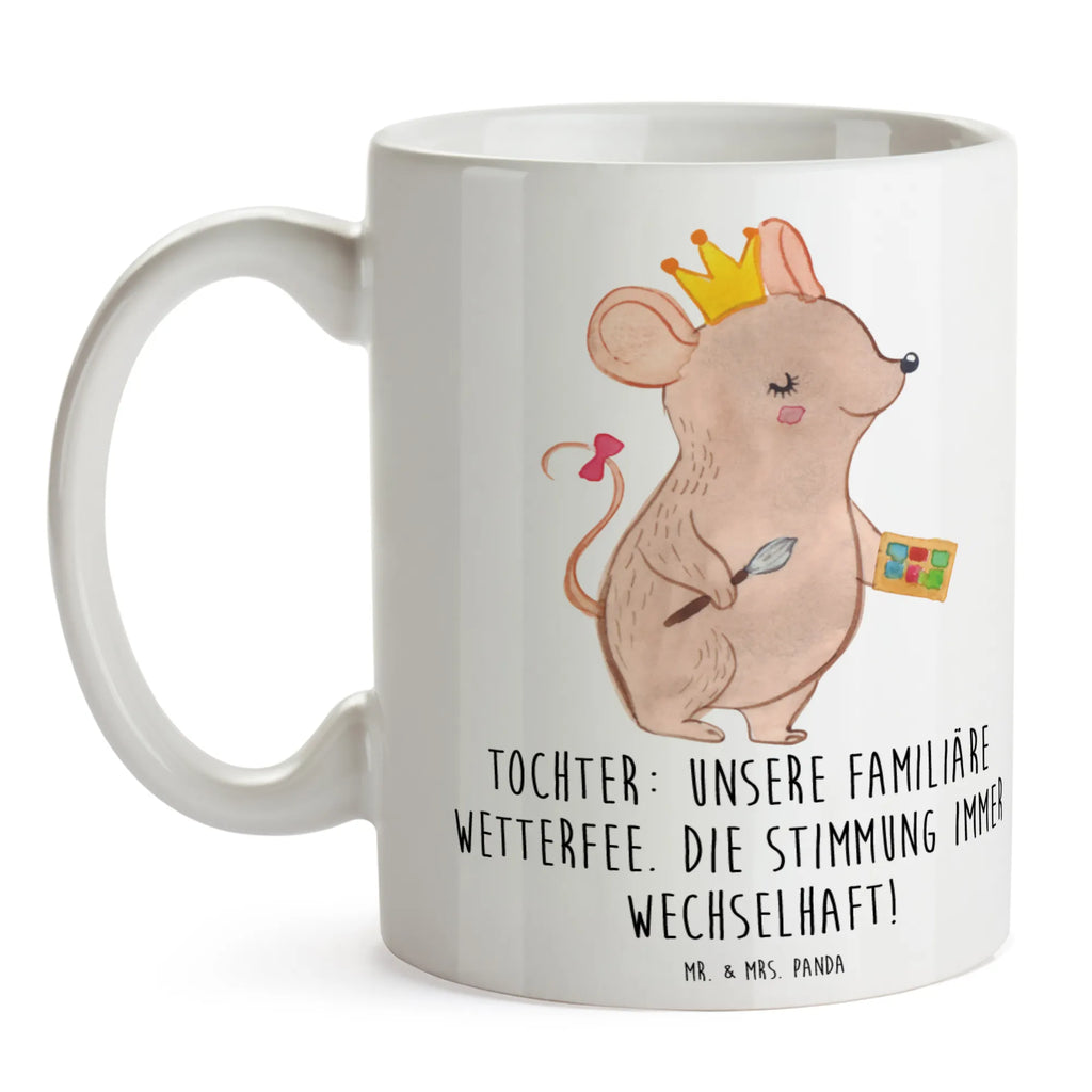 Tasse Tochter Wetterfee Tasse, Kaffeetasse, Teetasse, Becher, Kaffeebecher, Teebecher, Keramiktasse, Porzellantasse, Büro Tasse, Geschenk Tasse, Tasse Sprüche, Tasse Motive, Kaffeetassen, Tasse bedrucken, Designer Tasse, Cappuccino Tassen, Schöne Teetassen, Familie, Vatertag, Muttertag, Bruder, Schwester, Mama, Papa, Oma, Opa