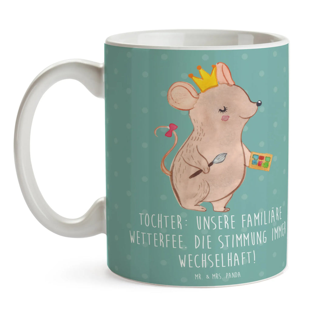 Tasse Tochter Wetterfee Tasse, Kaffeetasse, Teetasse, Becher, Kaffeebecher, Teebecher, Keramiktasse, Porzellantasse, Büro Tasse, Geschenk Tasse, Tasse Sprüche, Tasse Motive, Kaffeetassen, Tasse bedrucken, Designer Tasse, Cappuccino Tassen, Schöne Teetassen, Familie, Vatertag, Muttertag, Bruder, Schwester, Mama, Papa, Oma, Opa