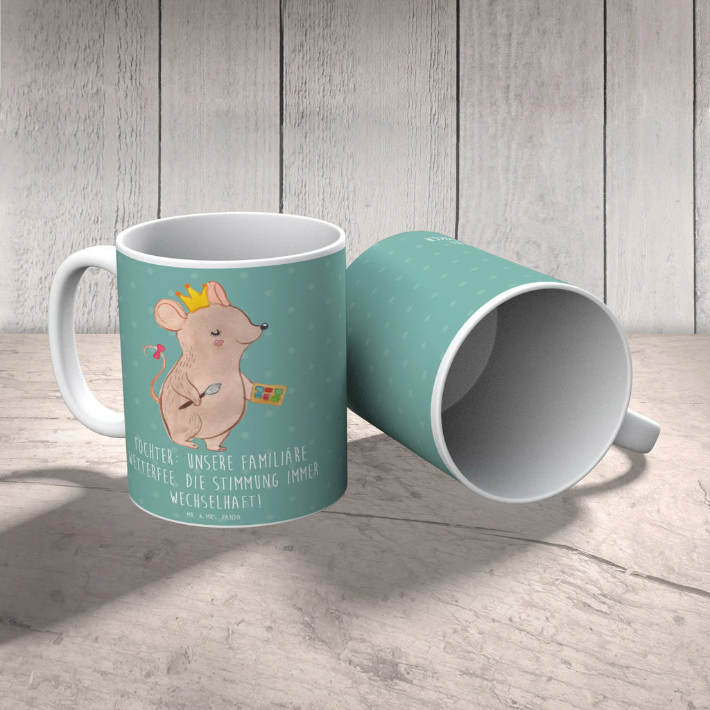 Tasse Tochter Wetterfee Tasse, Kaffeetasse, Teetasse, Becher, Kaffeebecher, Teebecher, Keramiktasse, Porzellantasse, Büro Tasse, Geschenk Tasse, Tasse Sprüche, Tasse Motive, Kaffeetassen, Tasse bedrucken, Designer Tasse, Cappuccino Tassen, Schöne Teetassen, Familie, Vatertag, Muttertag, Bruder, Schwester, Mama, Papa, Oma, Opa