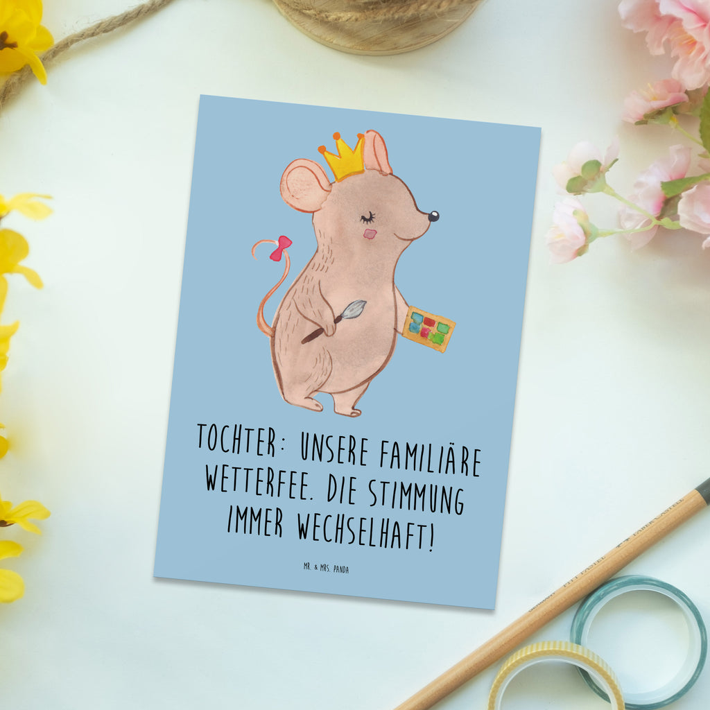 Postkarte Tochter Wetterfee Postkarte, Karte, Geschenkkarte, Grußkarte, Einladung, Ansichtskarte, Geburtstagskarte, Einladungskarte, Dankeskarte, Ansichtskarten, Einladung Geburtstag, Einladungskarten Geburtstag, Familie, Vatertag, Muttertag, Bruder, Schwester, Mama, Papa, Oma, Opa