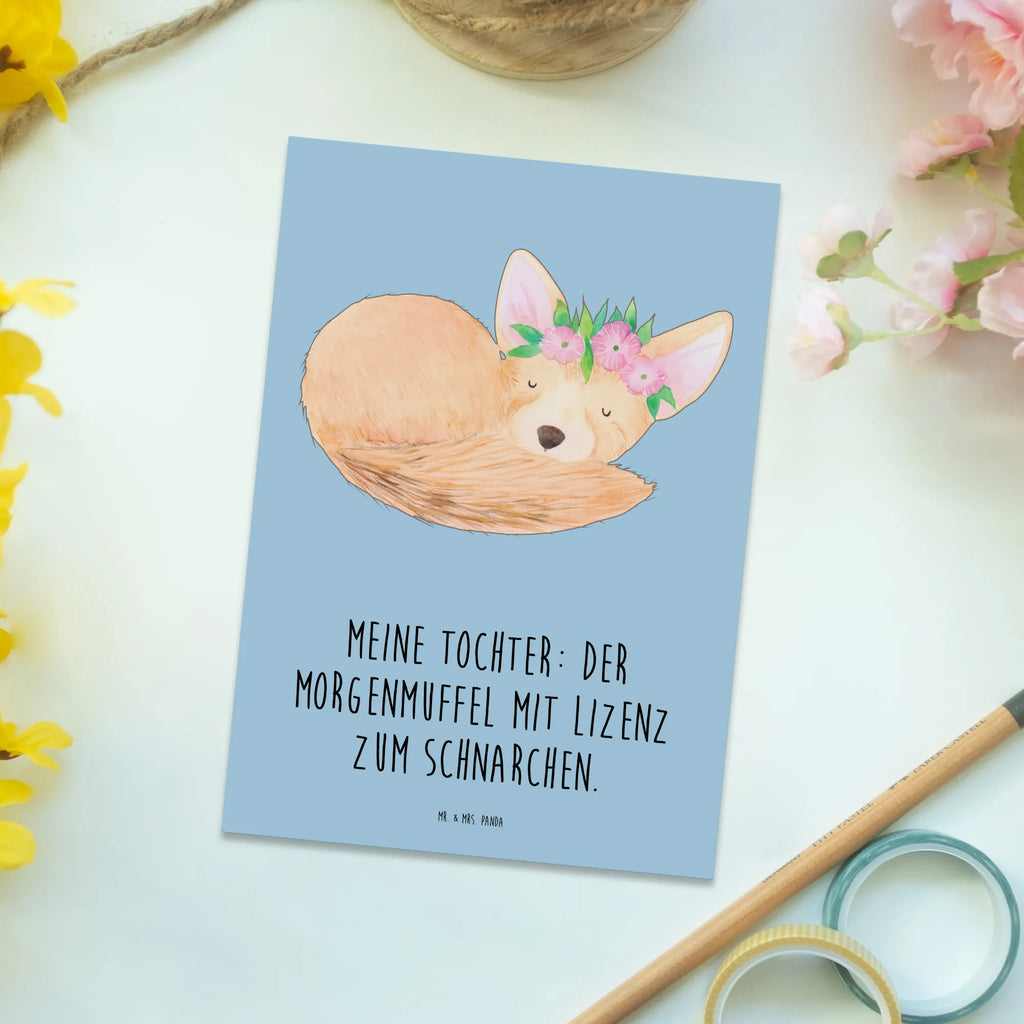 Postkarte Tochter Morgenmuffel Postkarte, Karte, Geschenkkarte, Grußkarte, Einladung, Ansichtskarte, Geburtstagskarte, Einladungskarte, Dankeskarte, Ansichtskarten, Einladung Geburtstag, Einladungskarten Geburtstag, Familie, Vatertag, Muttertag, Bruder, Schwester, Mama, Papa, Oma, Opa