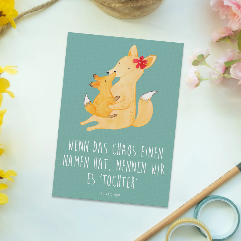 Postkarte Chaos Tochter Postkarte, Karte, Geschenkkarte, Grußkarte, Einladung, Ansichtskarte, Geburtstagskarte, Einladungskarte, Dankeskarte, Ansichtskarten, Einladung Geburtstag, Einladungskarten Geburtstag, Familie, Vatertag, Muttertag, Bruder, Schwester, Mama, Papa, Oma, Opa