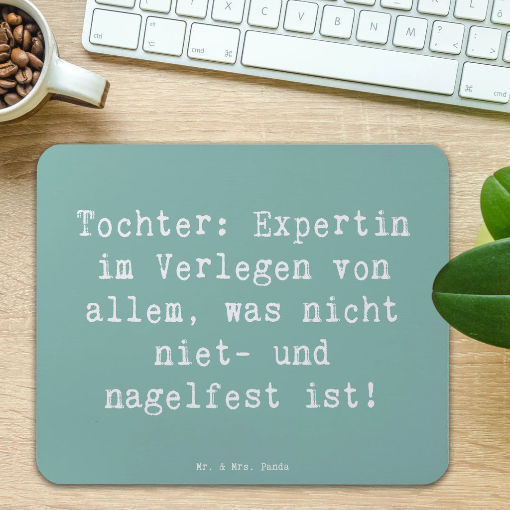 Mauspad Spruch Tochter Expertin Mousepad, Computer zubehör, Büroausstattung, PC Zubehör, Arbeitszimmer, Mauspad, Einzigartiges Mauspad, Designer Mauspad, Mausunterlage, Mauspad Büro, Familie, Vatertag, Muttertag, Bruder, Schwester, Mama, Papa, Oma, Opa