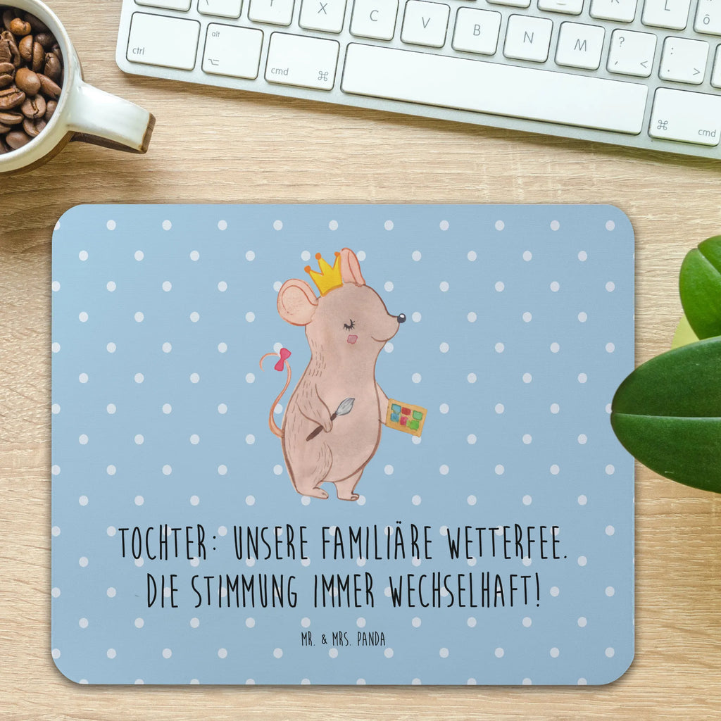 Mauspad Tochter Wetterfee Mousepad, Computer zubehör, Büroausstattung, PC Zubehör, Arbeitszimmer, Mauspad, Einzigartiges Mauspad, Designer Mauspad, Mausunterlage, Mauspad Büro, Familie, Vatertag, Muttertag, Bruder, Schwester, Mama, Papa, Oma, Opa