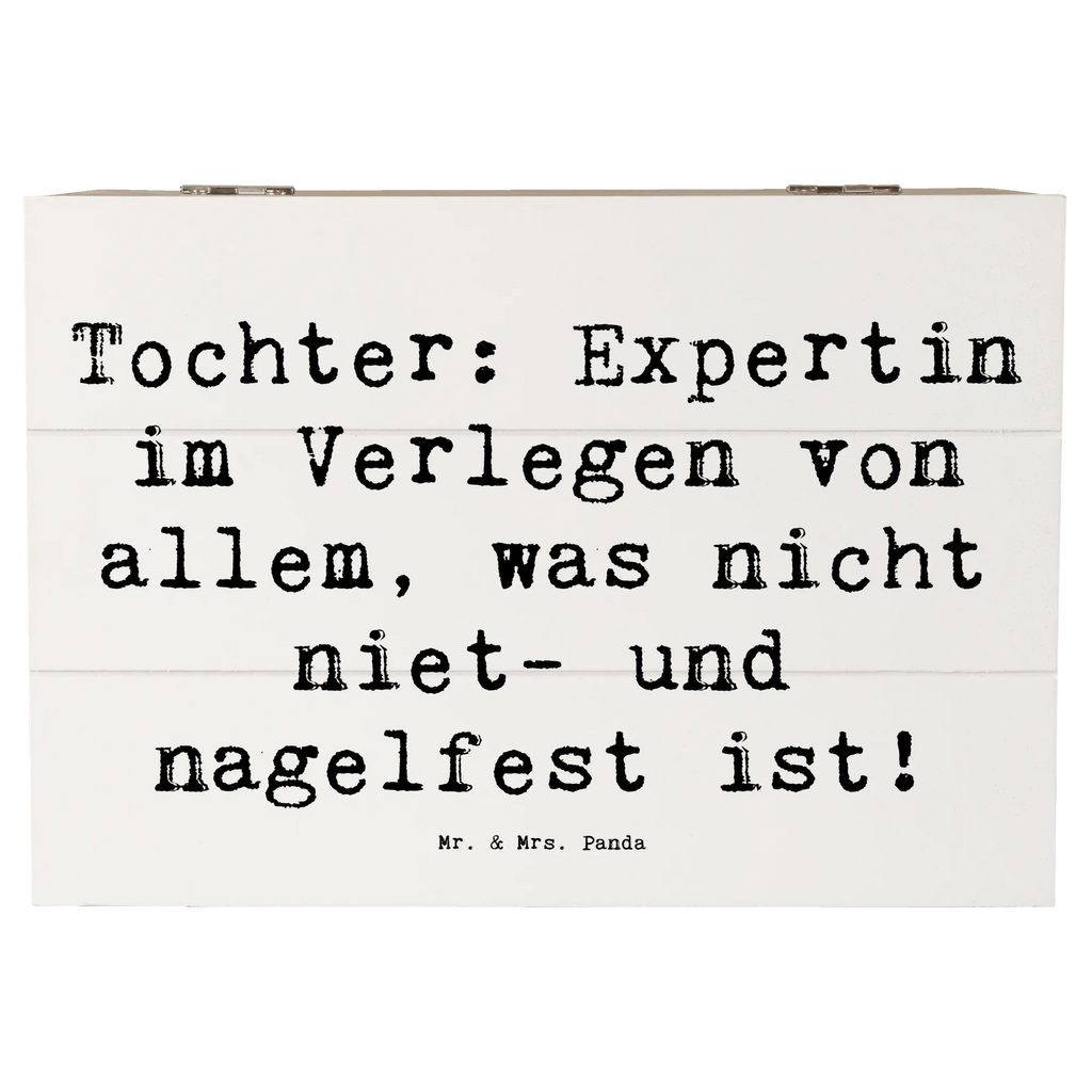 Holzkiste Spruch Tochter Expertin Holzkiste, Kiste, Schatzkiste, Truhe, Schatulle, XXL, Erinnerungsbox, Erinnerungskiste, Dekokiste, Aufbewahrungsbox, Geschenkbox, Geschenkdose, Familie, Vatertag, Muttertag, Bruder, Schwester, Mama, Papa, Oma, Opa