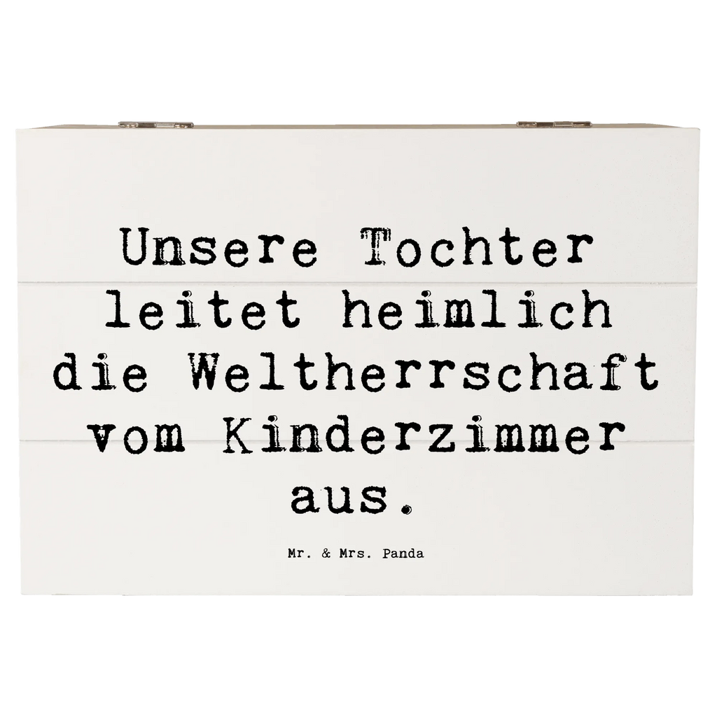 Holzkiste Spruch Tochter Weltherrschaft Holzkiste, Kiste, Schatzkiste, Truhe, Schatulle, XXL, Erinnerungsbox, Erinnerungskiste, Dekokiste, Aufbewahrungsbox, Geschenkbox, Geschenkdose, Familie, Vatertag, Muttertag, Bruder, Schwester, Mama, Papa, Oma, Opa