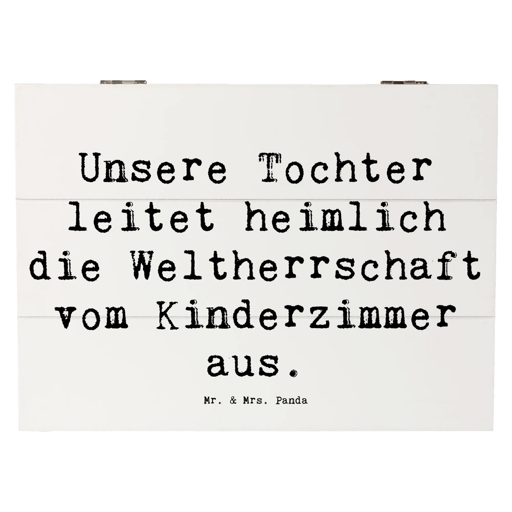 Holzkiste Spruch Tochter Weltherrschaft Holzkiste, Kiste, Schatzkiste, Truhe, Schatulle, XXL, Erinnerungsbox, Erinnerungskiste, Dekokiste, Aufbewahrungsbox, Geschenkbox, Geschenkdose, Familie, Vatertag, Muttertag, Bruder, Schwester, Mama, Papa, Oma, Opa