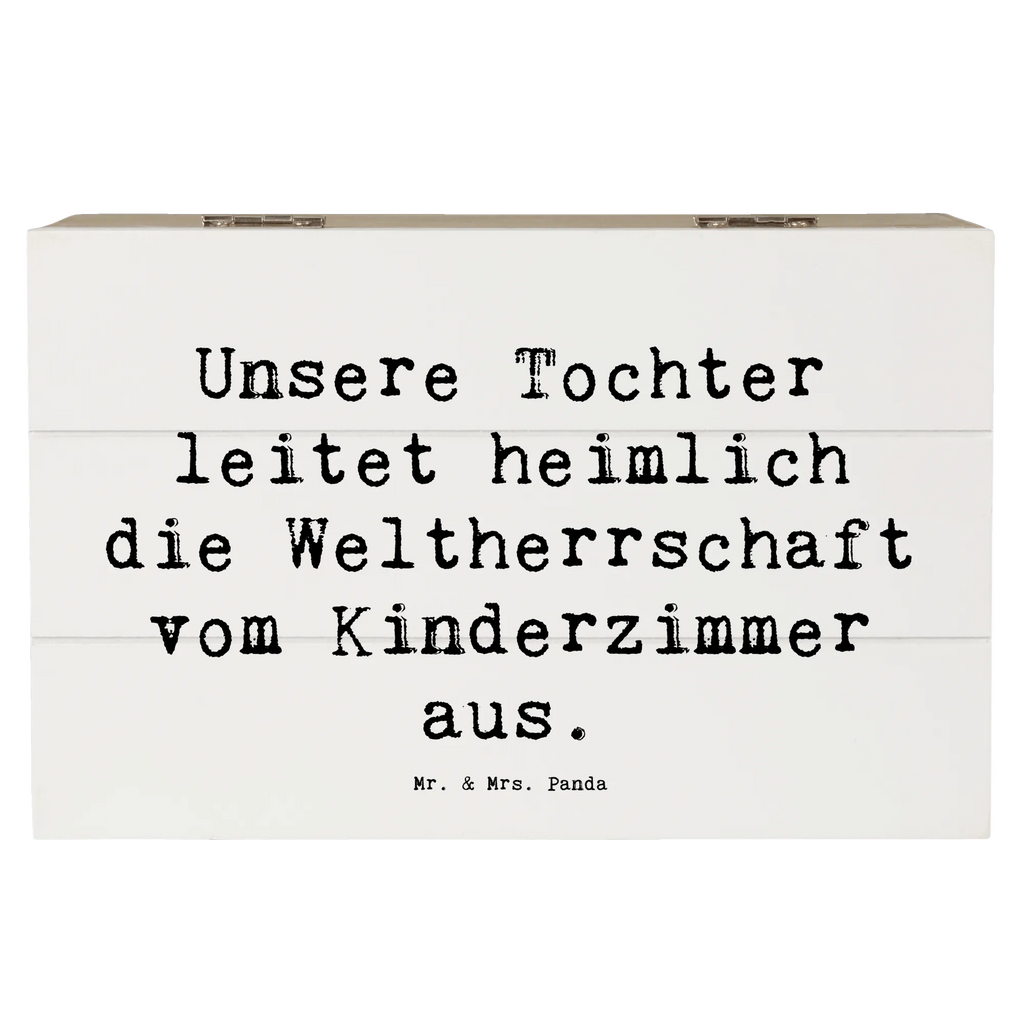 Holzkiste Spruch Tochter Weltherrschaft Holzkiste, Kiste, Schatzkiste, Truhe, Schatulle, XXL, Erinnerungsbox, Erinnerungskiste, Dekokiste, Aufbewahrungsbox, Geschenkbox, Geschenkdose, Familie, Vatertag, Muttertag, Bruder, Schwester, Mama, Papa, Oma, Opa