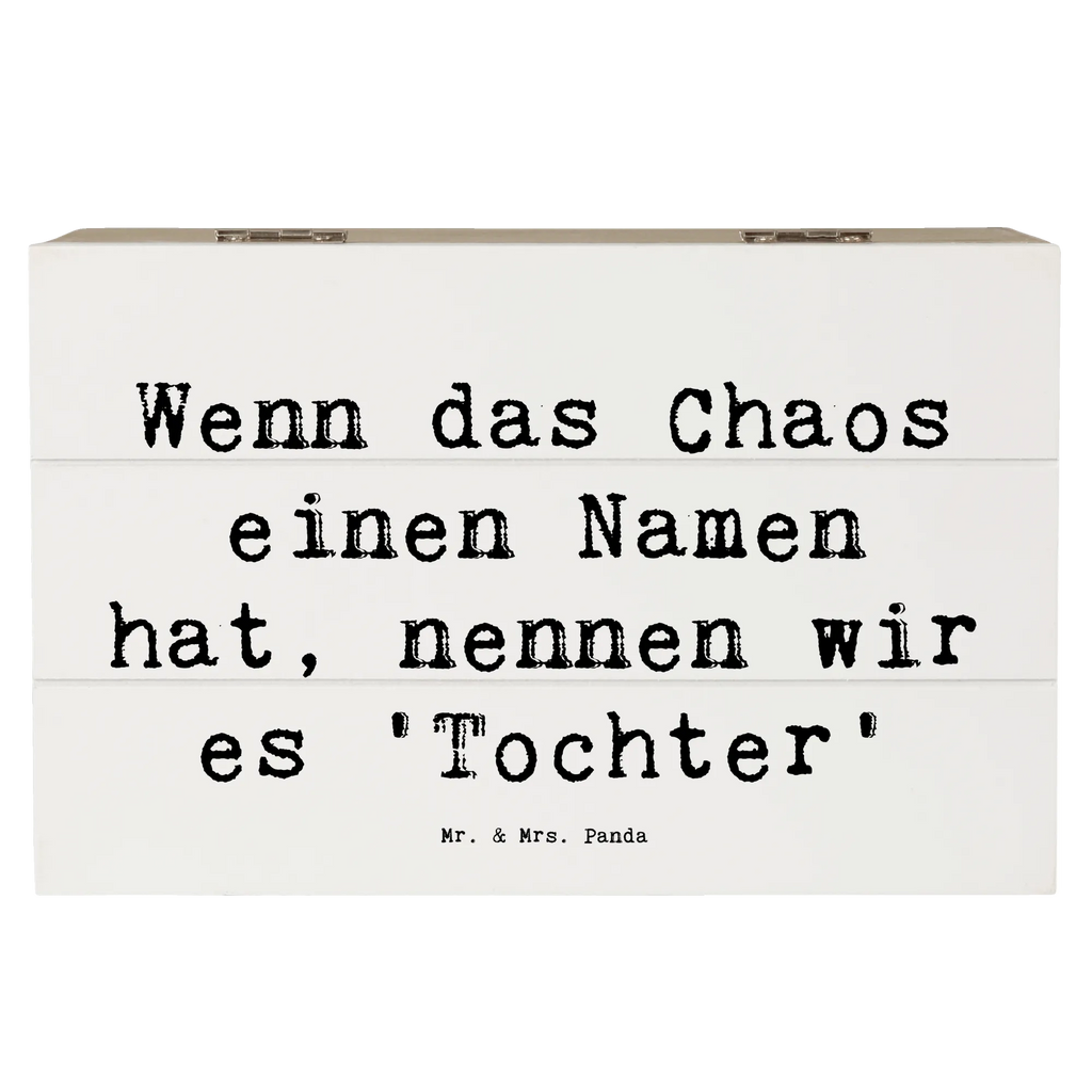 Holzkiste Spruch Chaos Tochter Holzkiste, Kiste, Schatzkiste, Truhe, Schatulle, XXL, Erinnerungsbox, Erinnerungskiste, Dekokiste, Aufbewahrungsbox, Geschenkbox, Geschenkdose, Familie, Vatertag, Muttertag, Bruder, Schwester, Mama, Papa, Oma, Opa