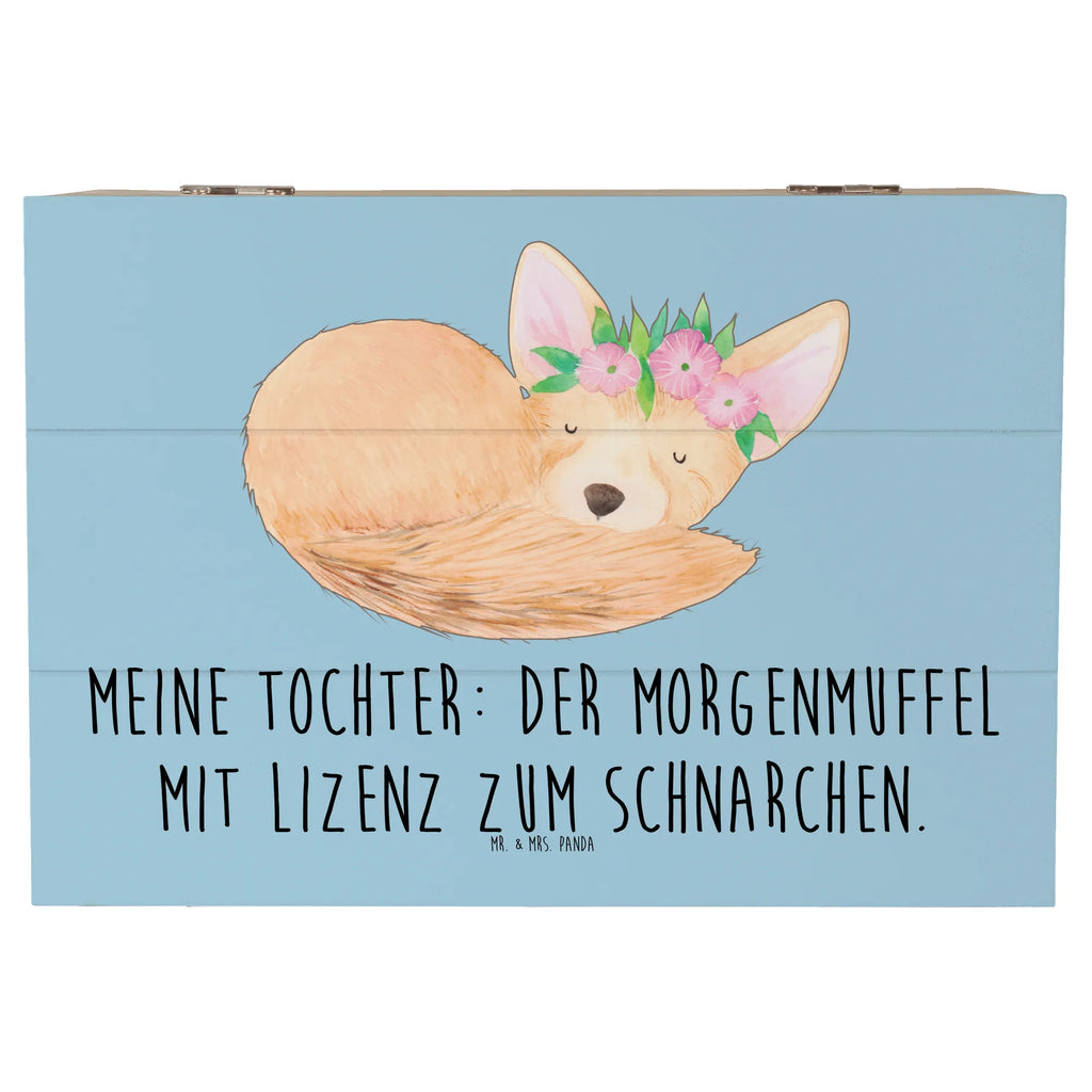 Holzkiste Tochter Morgenmuffel Holzkiste, Kiste, Schatzkiste, Truhe, Schatulle, XXL, Erinnerungsbox, Erinnerungskiste, Dekokiste, Aufbewahrungsbox, Geschenkbox, Geschenkdose, Familie, Vatertag, Muttertag, Bruder, Schwester, Mama, Papa, Oma, Opa