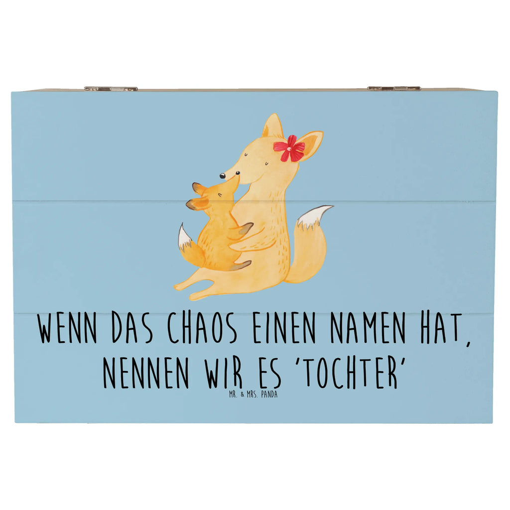 Holzkiste Chaos Tochter Holzkiste, Kiste, Schatzkiste, Truhe, Schatulle, XXL, Erinnerungsbox, Erinnerungskiste, Dekokiste, Aufbewahrungsbox, Geschenkbox, Geschenkdose, Familie, Vatertag, Muttertag, Bruder, Schwester, Mama, Papa, Oma, Opa