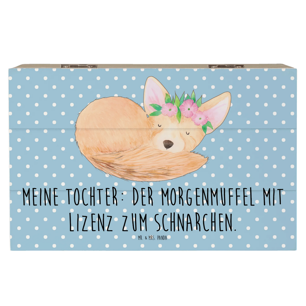 Holzkiste Tochter Morgenmuffel Holzkiste, Kiste, Schatzkiste, Truhe, Schatulle, XXL, Erinnerungsbox, Erinnerungskiste, Dekokiste, Aufbewahrungsbox, Geschenkbox, Geschenkdose, Familie, Vatertag, Muttertag, Bruder, Schwester, Mama, Papa, Oma, Opa