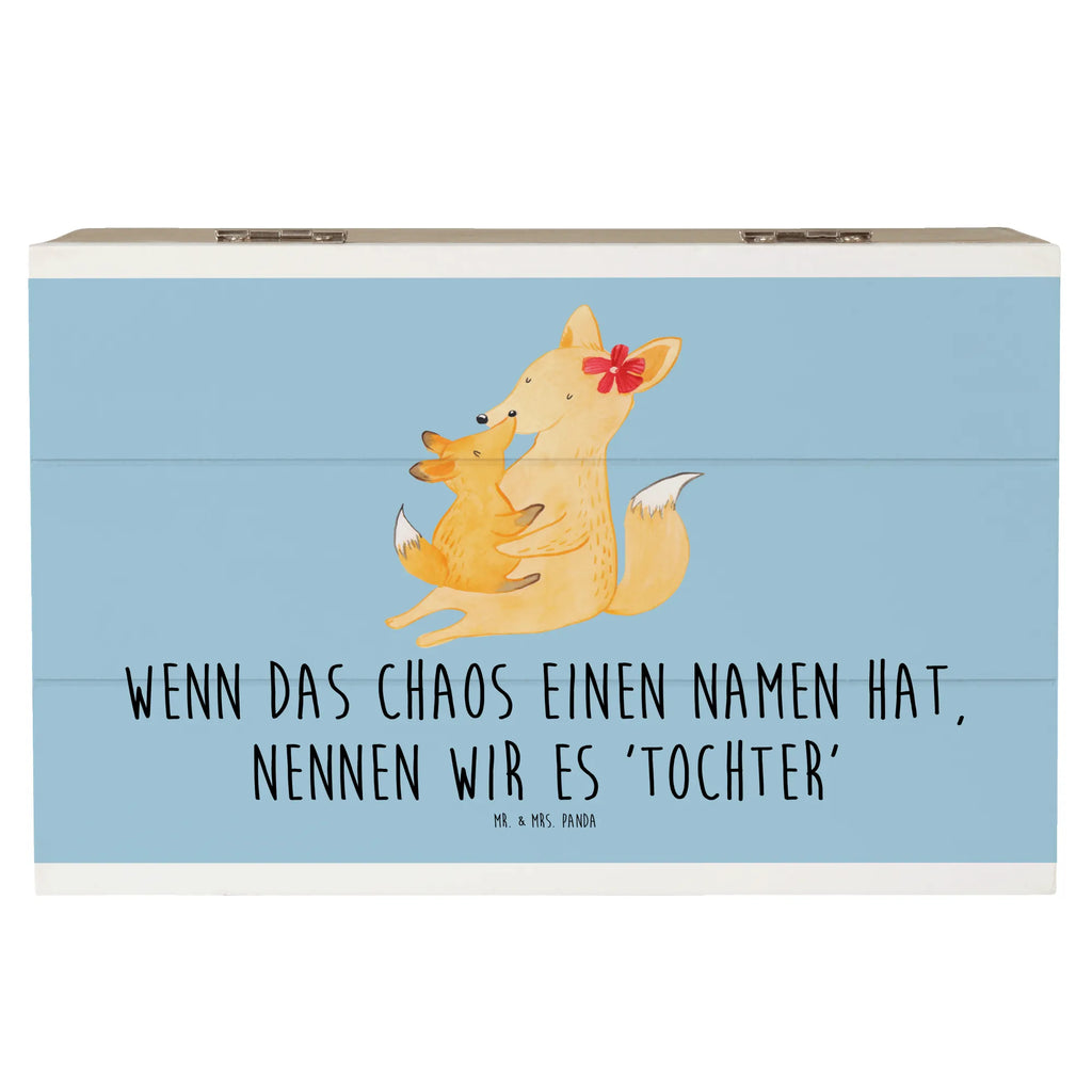 Holzkiste Chaos Tochter Holzkiste, Kiste, Schatzkiste, Truhe, Schatulle, XXL, Erinnerungsbox, Erinnerungskiste, Dekokiste, Aufbewahrungsbox, Geschenkbox, Geschenkdose, Familie, Vatertag, Muttertag, Bruder, Schwester, Mama, Papa, Oma, Opa