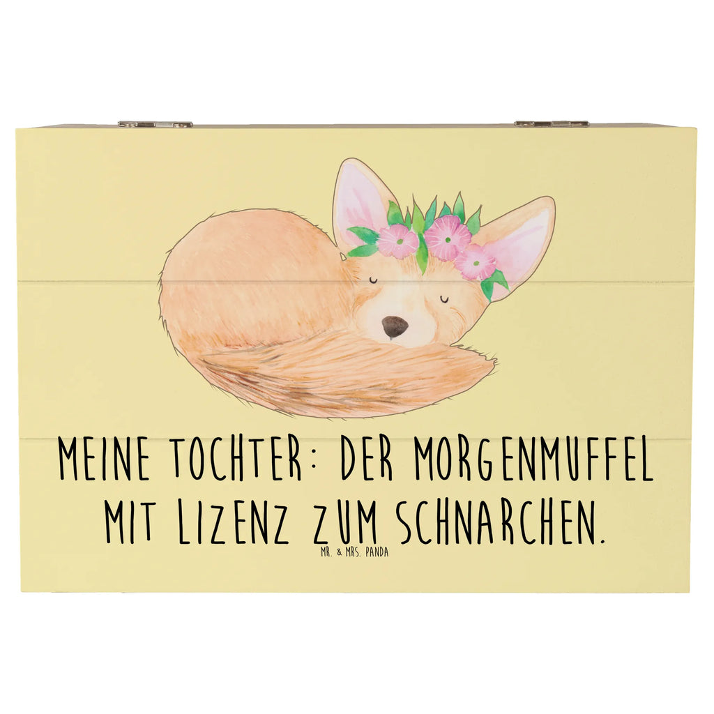 Holzkiste Tochter Morgenmuffel Holzkiste, Kiste, Schatzkiste, Truhe, Schatulle, XXL, Erinnerungsbox, Erinnerungskiste, Dekokiste, Aufbewahrungsbox, Geschenkbox, Geschenkdose, Familie, Vatertag, Muttertag, Bruder, Schwester, Mama, Papa, Oma, Opa