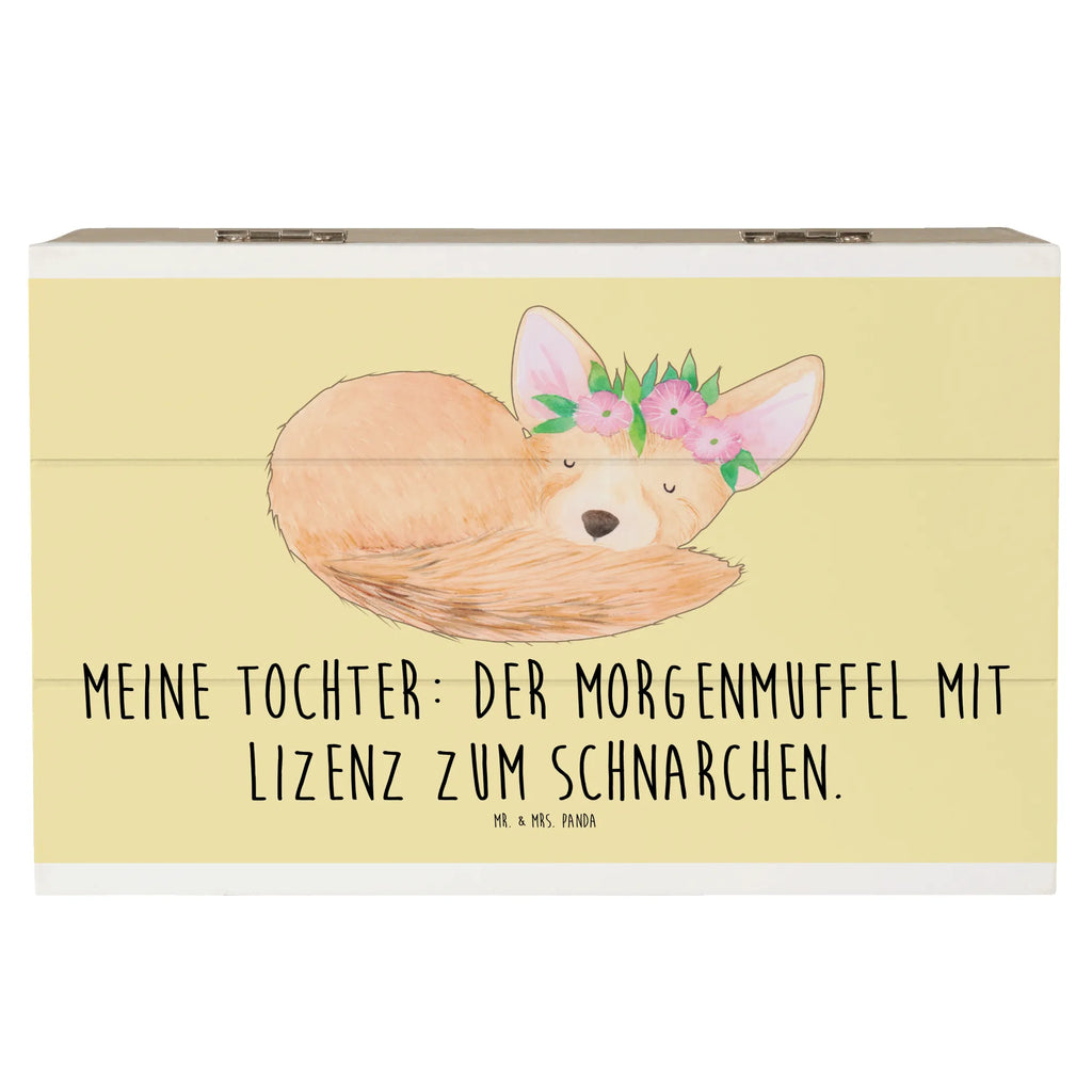 Holzkiste Tochter Morgenmuffel Holzkiste, Kiste, Schatzkiste, Truhe, Schatulle, XXL, Erinnerungsbox, Erinnerungskiste, Dekokiste, Aufbewahrungsbox, Geschenkbox, Geschenkdose, Familie, Vatertag, Muttertag, Bruder, Schwester, Mama, Papa, Oma, Opa