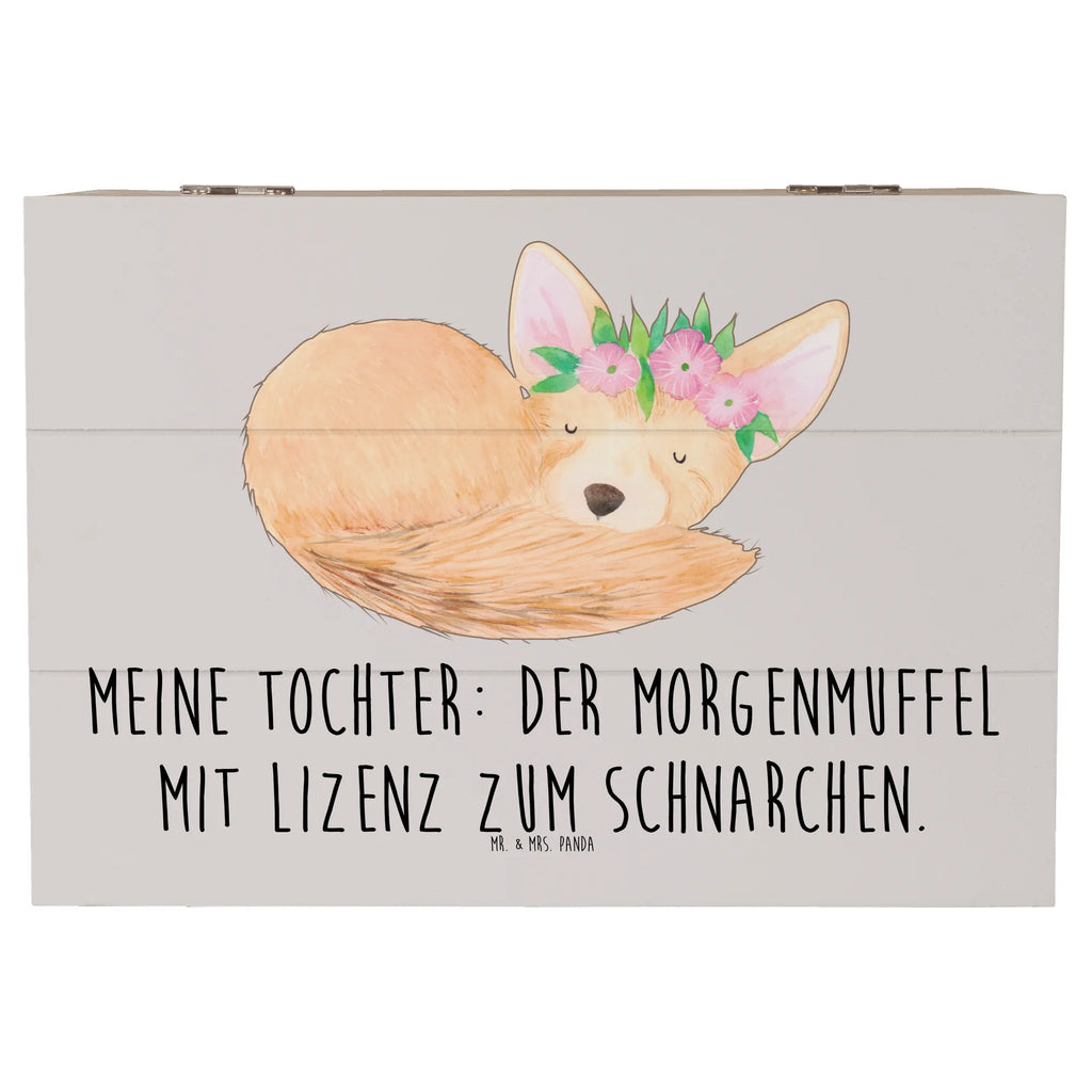 Holzkiste Tochter Morgenmuffel Holzkiste, Kiste, Schatzkiste, Truhe, Schatulle, XXL, Erinnerungsbox, Erinnerungskiste, Dekokiste, Aufbewahrungsbox, Geschenkbox, Geschenkdose, Familie, Vatertag, Muttertag, Bruder, Schwester, Mama, Papa, Oma, Opa