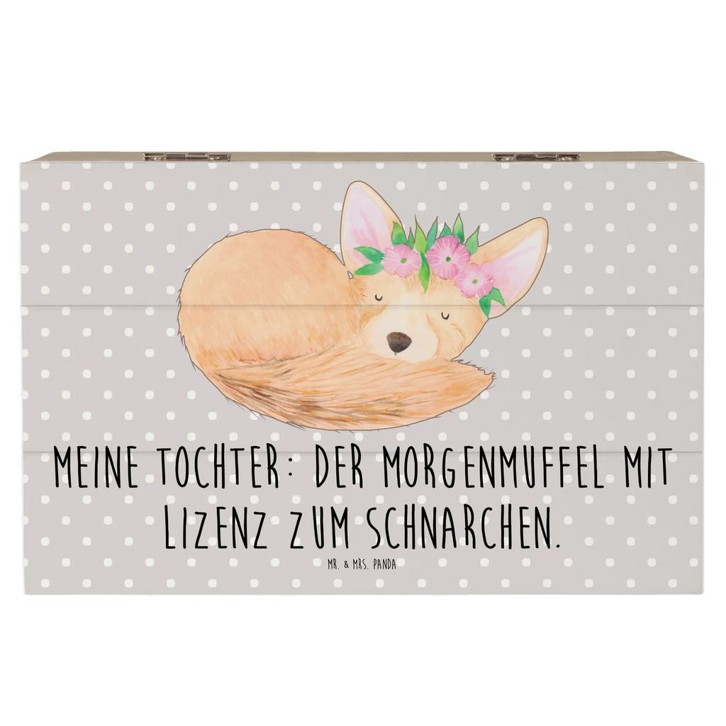 Holzkiste Tochter Morgenmuffel Holzkiste, Kiste, Schatzkiste, Truhe, Schatulle, XXL, Erinnerungsbox, Erinnerungskiste, Dekokiste, Aufbewahrungsbox, Geschenkbox, Geschenkdose, Familie, Vatertag, Muttertag, Bruder, Schwester, Mama, Papa, Oma, Opa