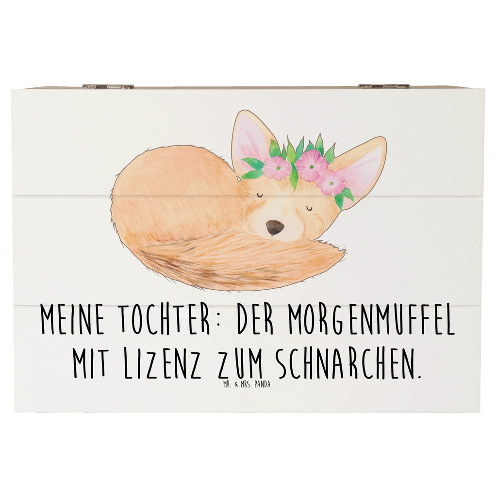 Holzkiste Tochter Morgenmuffel Holzkiste, Kiste, Schatzkiste, Truhe, Schatulle, XXL, Erinnerungsbox, Erinnerungskiste, Dekokiste, Aufbewahrungsbox, Geschenkbox, Geschenkdose, Familie, Vatertag, Muttertag, Bruder, Schwester, Mama, Papa, Oma, Opa