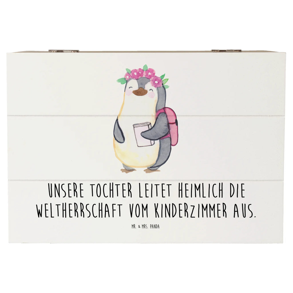 Holzkiste Tochter Weltherrschaft Holzkiste, Kiste, Schatzkiste, Truhe, Schatulle, XXL, Erinnerungsbox, Erinnerungskiste, Dekokiste, Aufbewahrungsbox, Geschenkbox, Geschenkdose, Familie, Vatertag, Muttertag, Bruder, Schwester, Mama, Papa, Oma, Opa