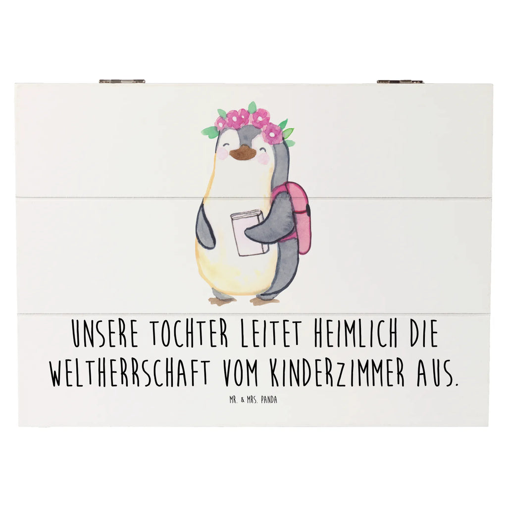 Holzkiste Tochter Weltherrschaft Holzkiste, Kiste, Schatzkiste, Truhe, Schatulle, XXL, Erinnerungsbox, Erinnerungskiste, Dekokiste, Aufbewahrungsbox, Geschenkbox, Geschenkdose, Familie, Vatertag, Muttertag, Bruder, Schwester, Mama, Papa, Oma, Opa