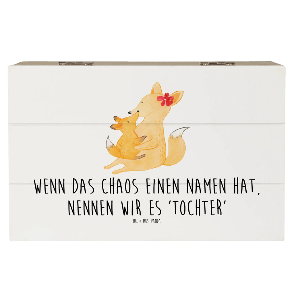 Holzkiste Chaos Tochter Holzkiste, Kiste, Schatzkiste, Truhe, Schatulle, XXL, Erinnerungsbox, Erinnerungskiste, Dekokiste, Aufbewahrungsbox, Geschenkbox, Geschenkdose, Familie, Vatertag, Muttertag, Bruder, Schwester, Mama, Papa, Oma, Opa