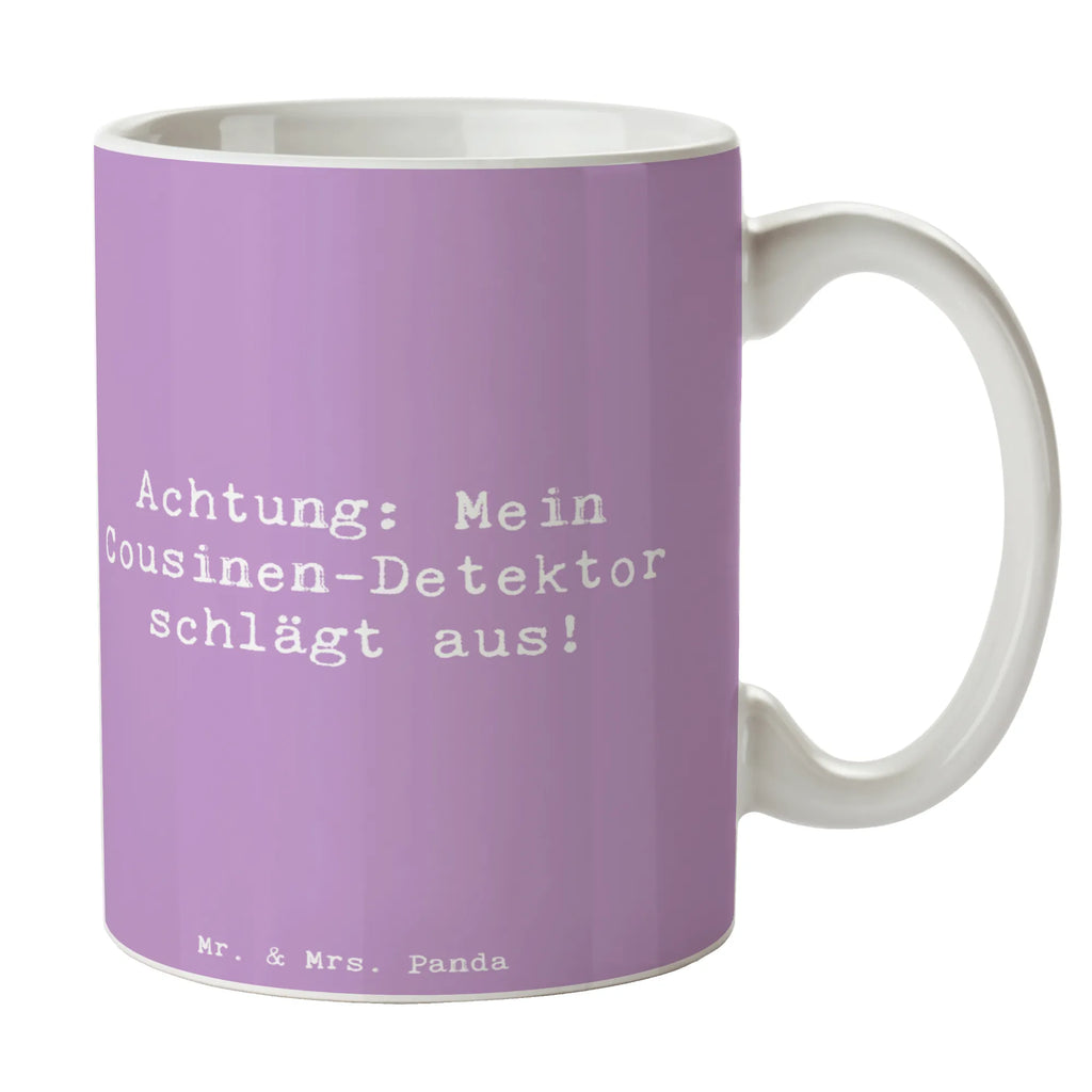 Tasse Spruch Cousinen-Detektor Tasse, Kaffeetasse, Teetasse, Becher, Kaffeebecher, Teebecher, Keramiktasse, Porzellantasse, Büro Tasse, Geschenk Tasse, Tasse Sprüche, Tasse Motive, Kaffeetassen, Tasse bedrucken, Designer Tasse, Cappuccino Tassen, Schöne Teetassen, Familie, Vatertag, Muttertag, Bruder, Schwester, Mama, Papa, Oma, Opa