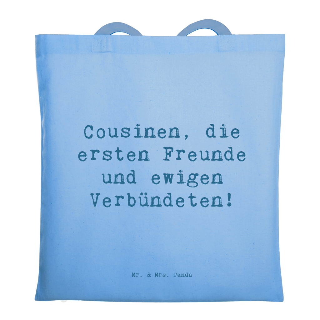 Tragetasche Spruch Cousine Freunde Beuteltasche, Beutel, Einkaufstasche, Jutebeutel, Stoffbeutel, Tasche, Shopper, Umhängetasche, Strandtasche, Schultertasche, Stofftasche, Tragetasche, Badetasche, Jutetasche, Einkaufstüte, Laptoptasche, Familie, Vatertag, Muttertag, Bruder, Schwester, Mama, Papa, Oma, Opa