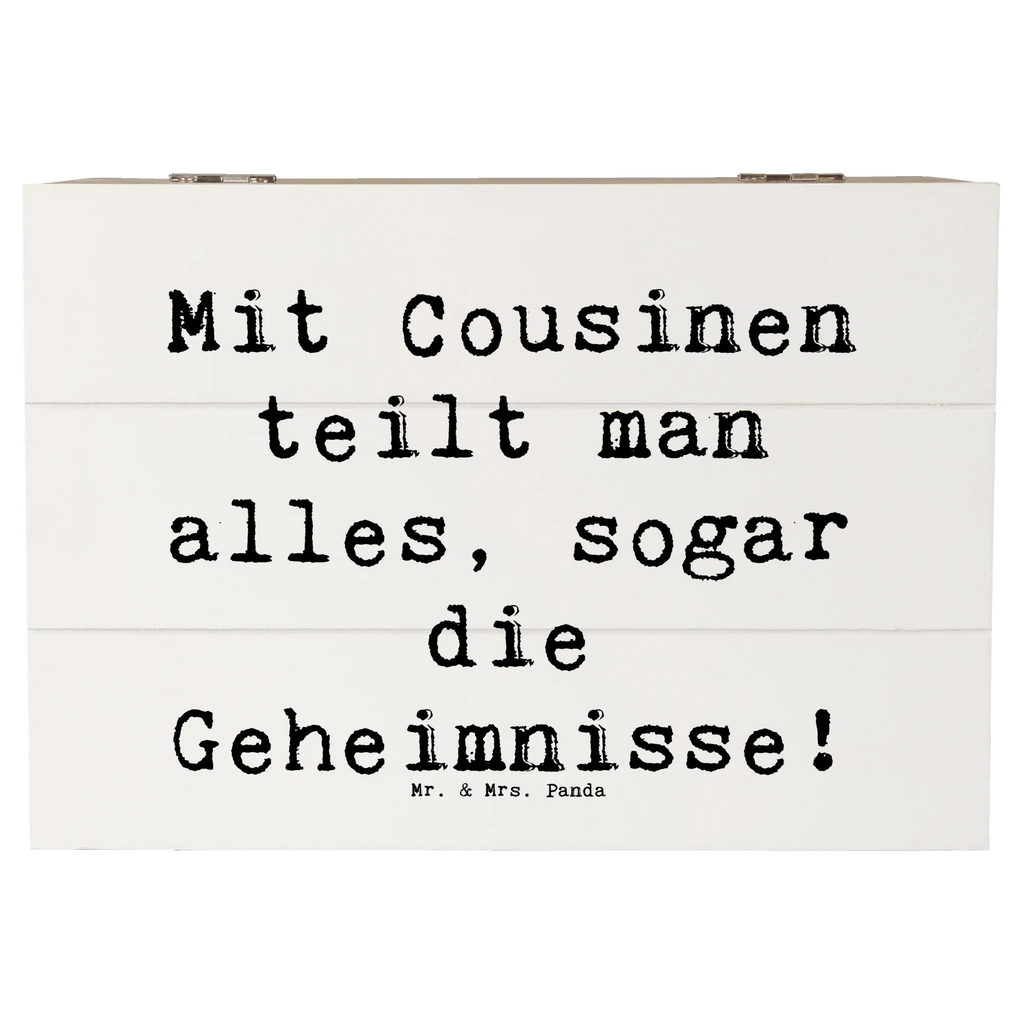 Holzkiste Spruch Cousine Geheimnisse Holzkiste, Kiste, Schatzkiste, Truhe, Schatulle, XXL, Erinnerungsbox, Erinnerungskiste, Dekokiste, Aufbewahrungsbox, Geschenkbox, Geschenkdose, Familie, Vatertag, Muttertag, Bruder, Schwester, Mama, Papa, Oma, Opa