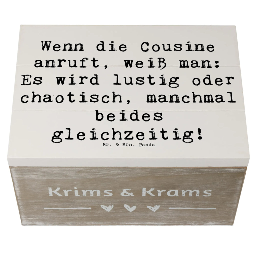 Holzkiste Spruch Cousine Abenteuer Holzkiste, Kiste, Schatzkiste, Truhe, Schatulle, XXL, Erinnerungsbox, Erinnerungskiste, Dekokiste, Aufbewahrungsbox, Geschenkbox, Geschenkdose, Familie, Vatertag, Muttertag, Bruder, Schwester, Mama, Papa, Oma, Opa