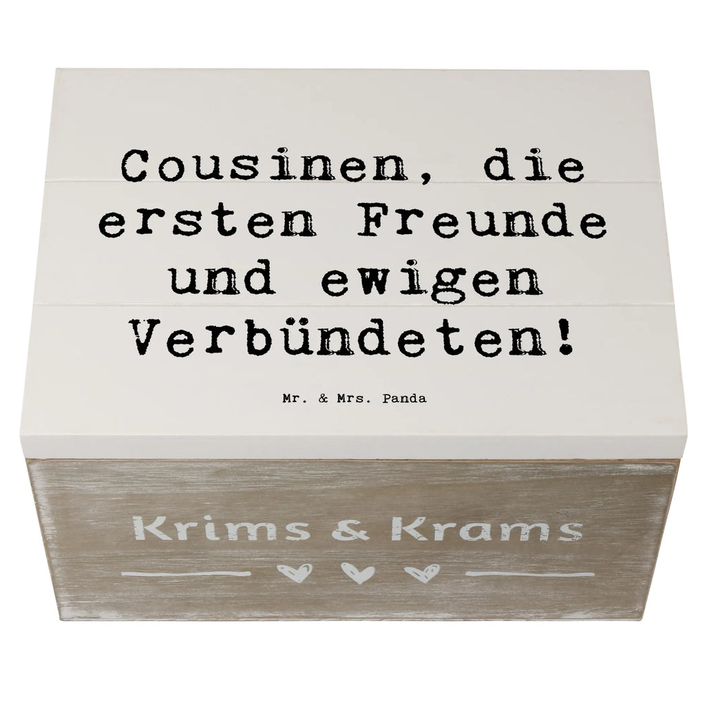 Holzkiste Spruch Cousine Freunde Holzkiste, Kiste, Schatzkiste, Truhe, Schatulle, XXL, Erinnerungsbox, Erinnerungskiste, Dekokiste, Aufbewahrungsbox, Geschenkbox, Geschenkdose, Familie, Vatertag, Muttertag, Bruder, Schwester, Mama, Papa, Oma, Opa