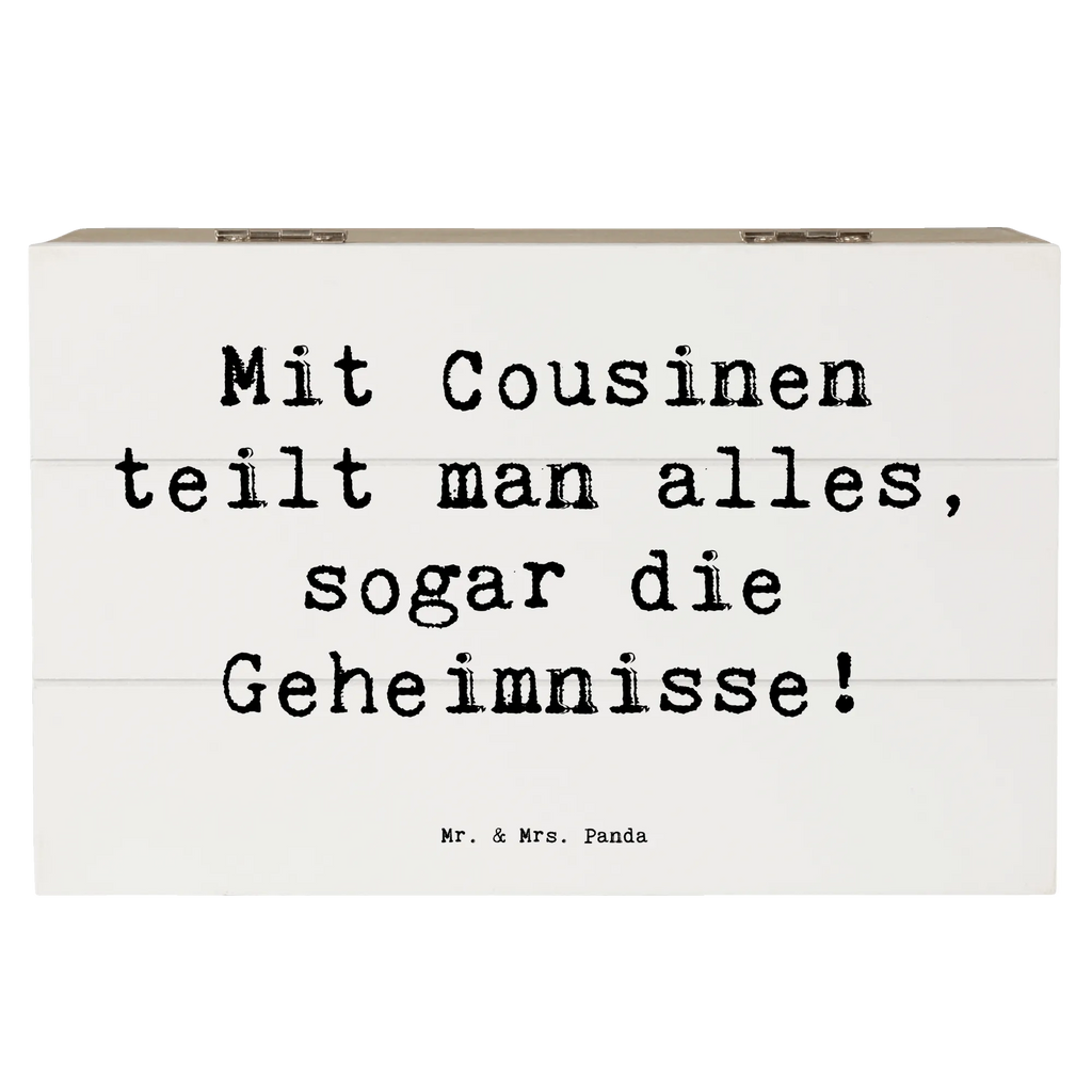 Holzkiste Spruch Cousine Geheimnisse Holzkiste, Kiste, Schatzkiste, Truhe, Schatulle, XXL, Erinnerungsbox, Erinnerungskiste, Dekokiste, Aufbewahrungsbox, Geschenkbox, Geschenkdose, Familie, Vatertag, Muttertag, Bruder, Schwester, Mama, Papa, Oma, Opa