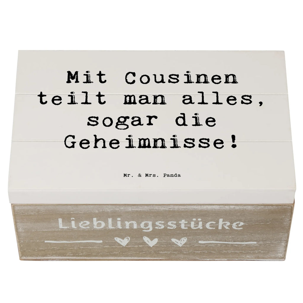 Holzkiste Spruch Cousine Geheimnisse Holzkiste, Kiste, Schatzkiste, Truhe, Schatulle, XXL, Erinnerungsbox, Erinnerungskiste, Dekokiste, Aufbewahrungsbox, Geschenkbox, Geschenkdose, Familie, Vatertag, Muttertag, Bruder, Schwester, Mama, Papa, Oma, Opa