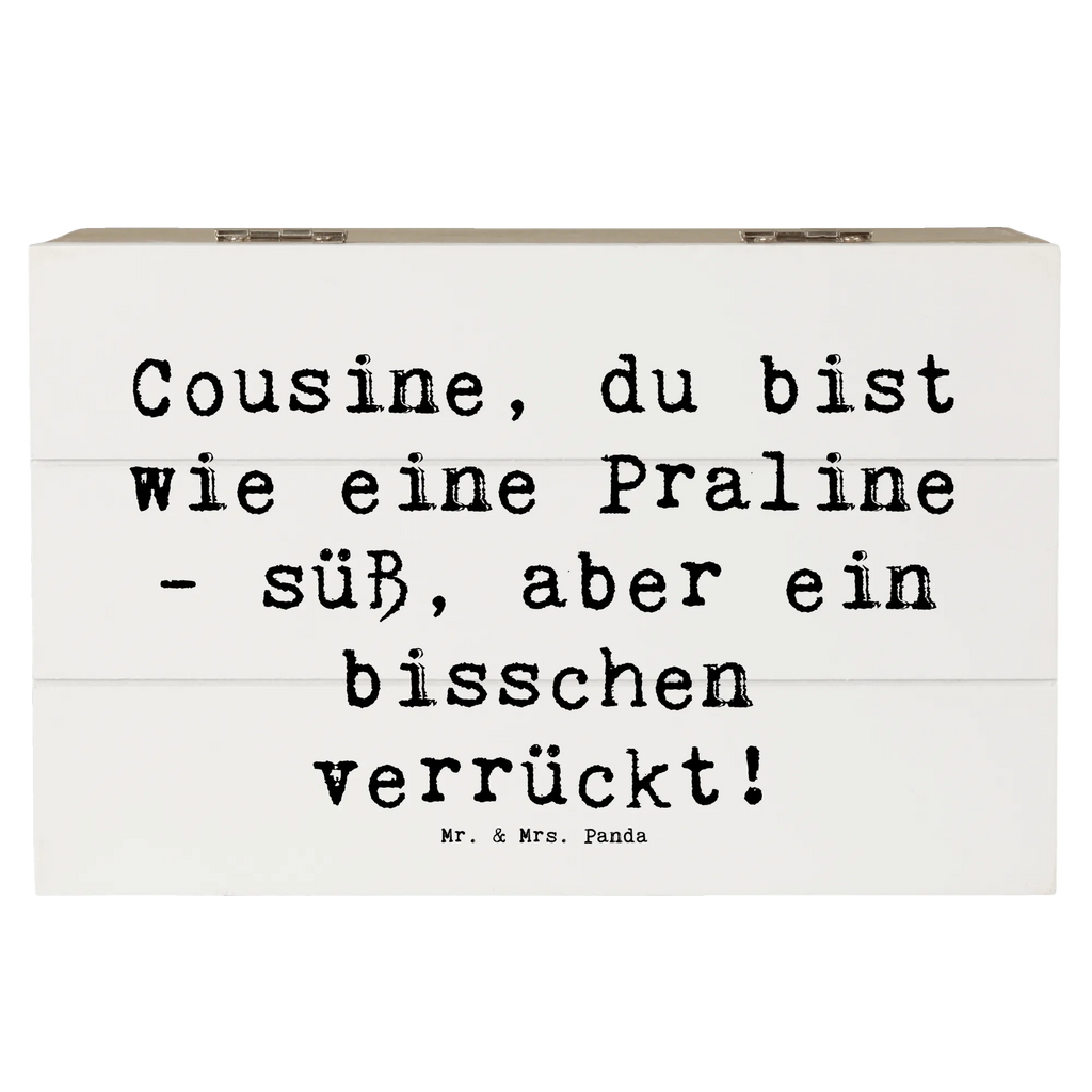 Holzkiste Spruch Cousine Praline Holzkiste, Kiste, Schatzkiste, Truhe, Schatulle, XXL, Erinnerungsbox, Erinnerungskiste, Dekokiste, Aufbewahrungsbox, Geschenkbox, Geschenkdose, Familie, Vatertag, Muttertag, Bruder, Schwester, Mama, Papa, Oma, Opa