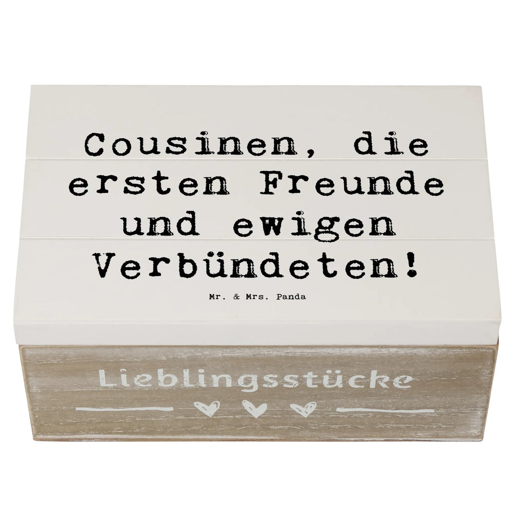 Holzkiste Spruch Cousine Freunde Holzkiste, Kiste, Schatzkiste, Truhe, Schatulle, XXL, Erinnerungsbox, Erinnerungskiste, Dekokiste, Aufbewahrungsbox, Geschenkbox, Geschenkdose, Familie, Vatertag, Muttertag, Bruder, Schwester, Mama, Papa, Oma, Opa