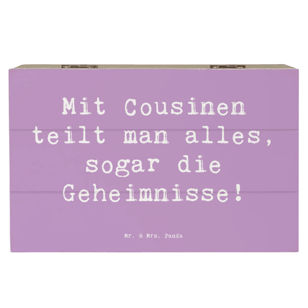 Holzkiste Spruch Cousine Geheimnisse Holzkiste, Kiste, Schatzkiste, Truhe, Schatulle, XXL, Erinnerungsbox, Erinnerungskiste, Dekokiste, Aufbewahrungsbox, Geschenkbox, Geschenkdose, Familie, Vatertag, Muttertag, Bruder, Schwester, Mama, Papa, Oma, Opa