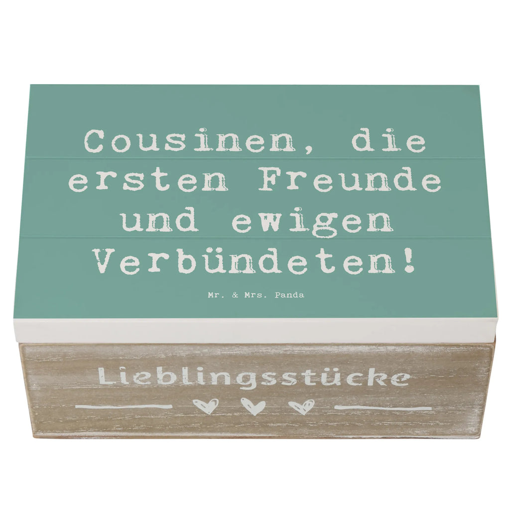 Holzkiste Spruch Cousine Freunde Holzkiste, Kiste, Schatzkiste, Truhe, Schatulle, XXL, Erinnerungsbox, Erinnerungskiste, Dekokiste, Aufbewahrungsbox, Geschenkbox, Geschenkdose, Familie, Vatertag, Muttertag, Bruder, Schwester, Mama, Papa, Oma, Opa