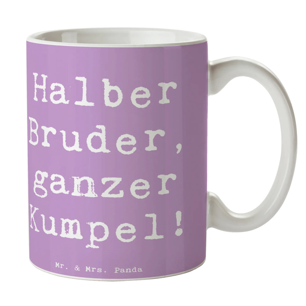 Tasse Spruch Halbbruder Kumpel Tasse, Kaffeetasse, Teetasse, Becher, Kaffeebecher, Teebecher, Keramiktasse, Porzellantasse, Büro Tasse, Geschenk Tasse, Tasse Sprüche, Tasse Motive, Kaffeetassen, Tasse bedrucken, Designer Tasse, Cappuccino Tassen, Schöne Teetassen, Familie, Vatertag, Muttertag, Bruder, Schwester, Mama, Papa, Oma, Opa