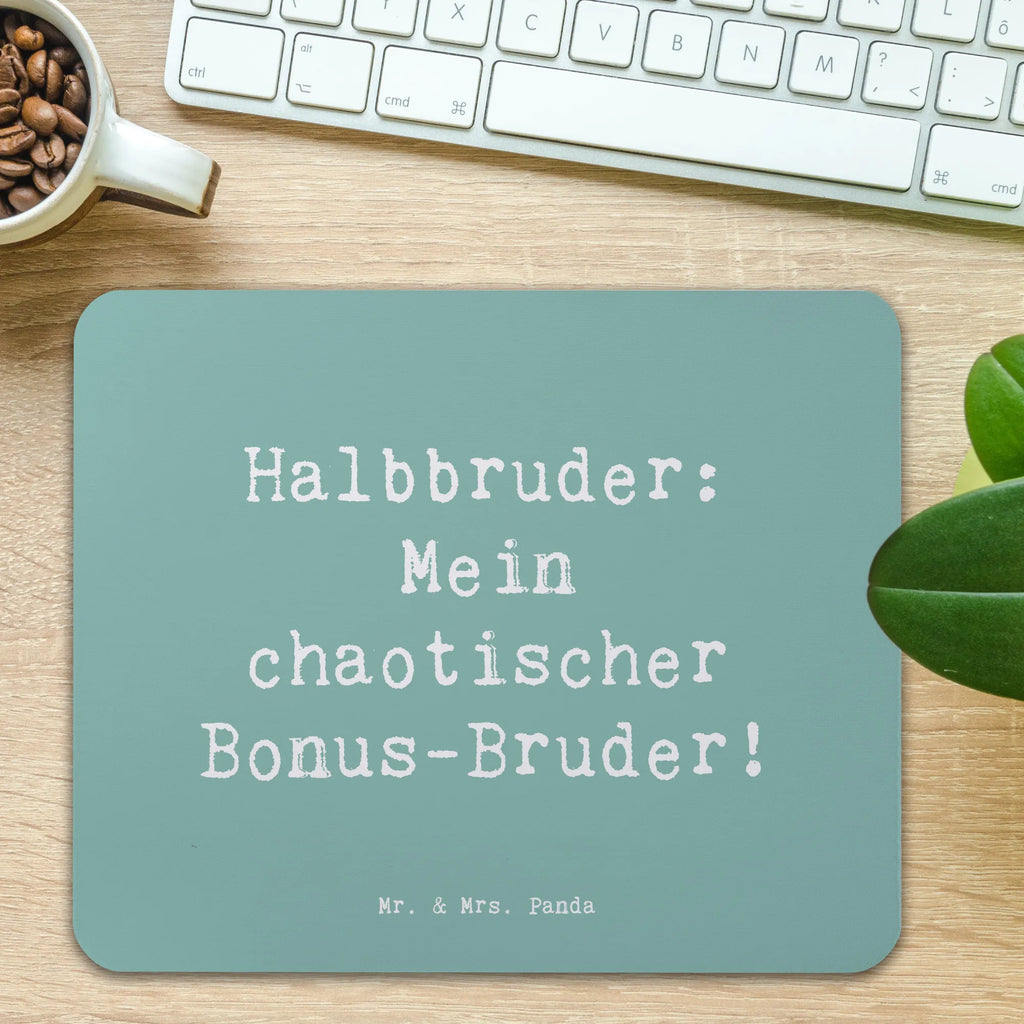 Mauspad Spruch Halbbruder Chaos Mousepad, Computer zubehör, Büroausstattung, PC Zubehör, Arbeitszimmer, Mauspad, Einzigartiges Mauspad, Designer Mauspad, Mausunterlage, Mauspad Büro, Familie, Vatertag, Muttertag, Bruder, Schwester, Mama, Papa, Oma, Opa