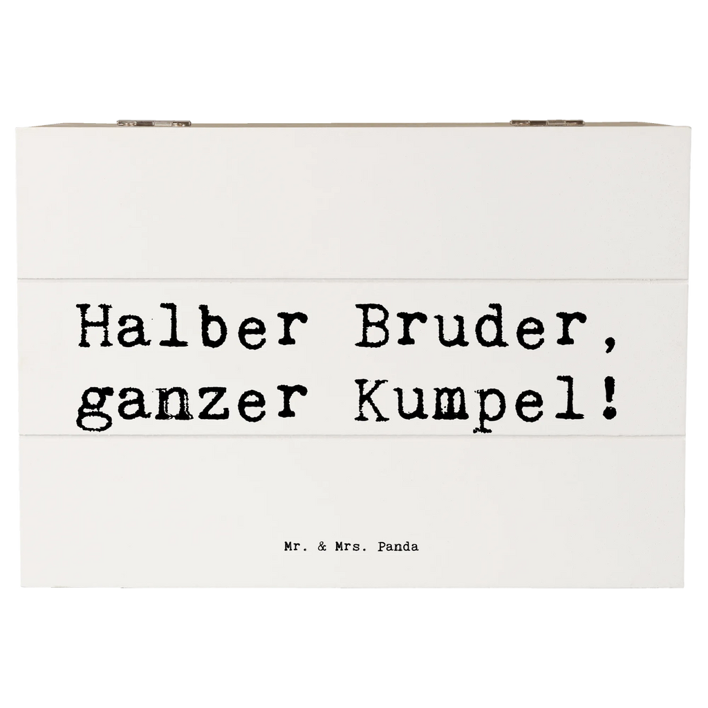 Holzkiste Spruch Halbbruder Kumpel Holzkiste, Kiste, Schatzkiste, Truhe, Schatulle, XXL, Erinnerungsbox, Erinnerungskiste, Dekokiste, Aufbewahrungsbox, Geschenkbox, Geschenkdose, Familie, Vatertag, Muttertag, Bruder, Schwester, Mama, Papa, Oma, Opa