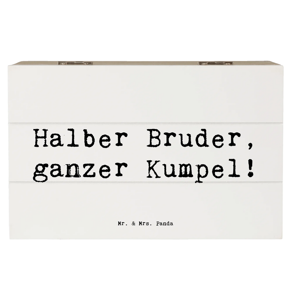 Holzkiste Spruch Halbbruder Kumpel Holzkiste, Kiste, Schatzkiste, Truhe, Schatulle, XXL, Erinnerungsbox, Erinnerungskiste, Dekokiste, Aufbewahrungsbox, Geschenkbox, Geschenkdose, Familie, Vatertag, Muttertag, Bruder, Schwester, Mama, Papa, Oma, Opa