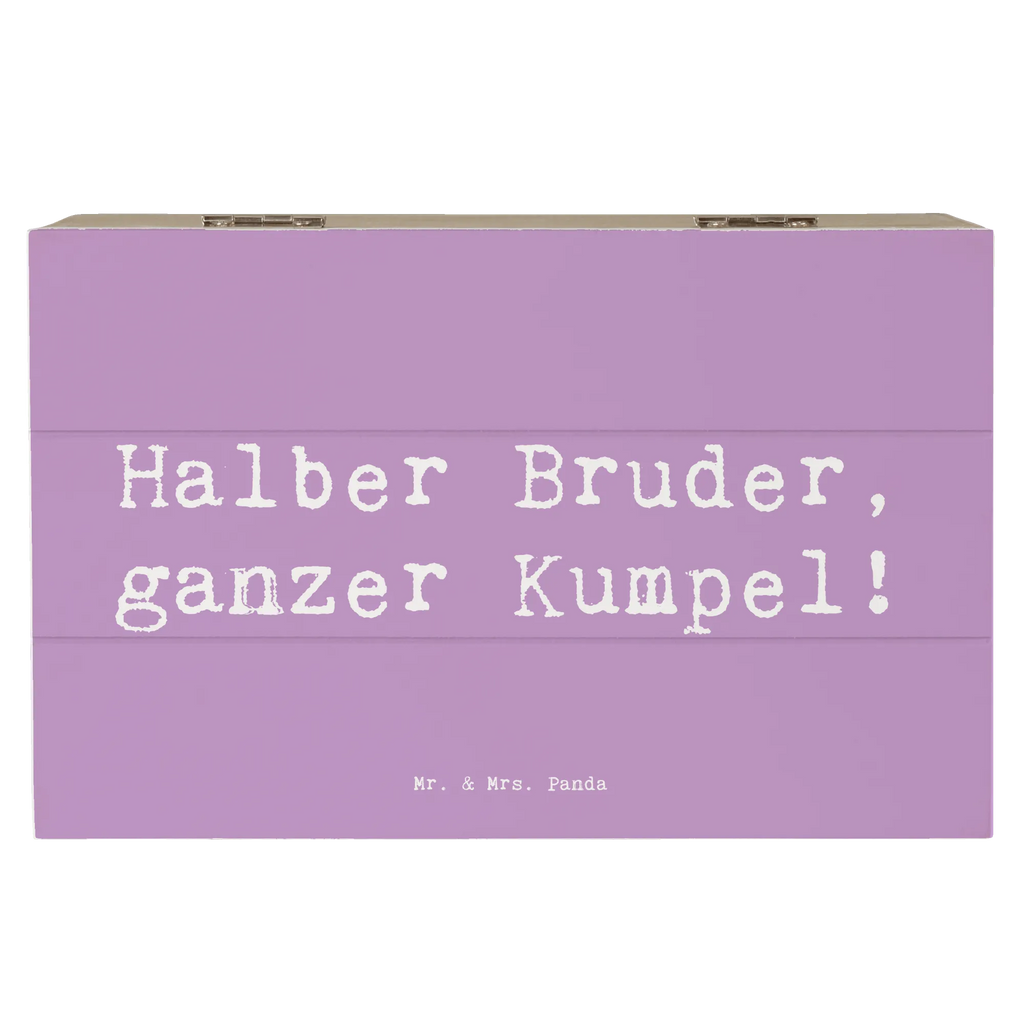 Holzkiste Spruch Halbbruder Kumpel Holzkiste, Kiste, Schatzkiste, Truhe, Schatulle, XXL, Erinnerungsbox, Erinnerungskiste, Dekokiste, Aufbewahrungsbox, Geschenkbox, Geschenkdose, Familie, Vatertag, Muttertag, Bruder, Schwester, Mama, Papa, Oma, Opa