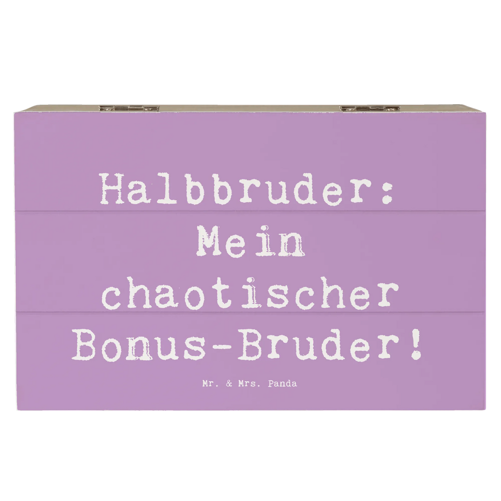 Holzkiste Spruch Halbbruder Chaos Holzkiste, Kiste, Schatzkiste, Truhe, Schatulle, XXL, Erinnerungsbox, Erinnerungskiste, Dekokiste, Aufbewahrungsbox, Geschenkbox, Geschenkdose, Familie, Vatertag, Muttertag, Bruder, Schwester, Mama, Papa, Oma, Opa